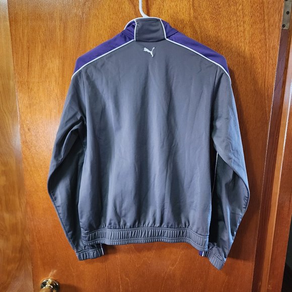 Women's Medium Puma Gray And Purple Full Zip Track Jacket - Picture 12 of 12